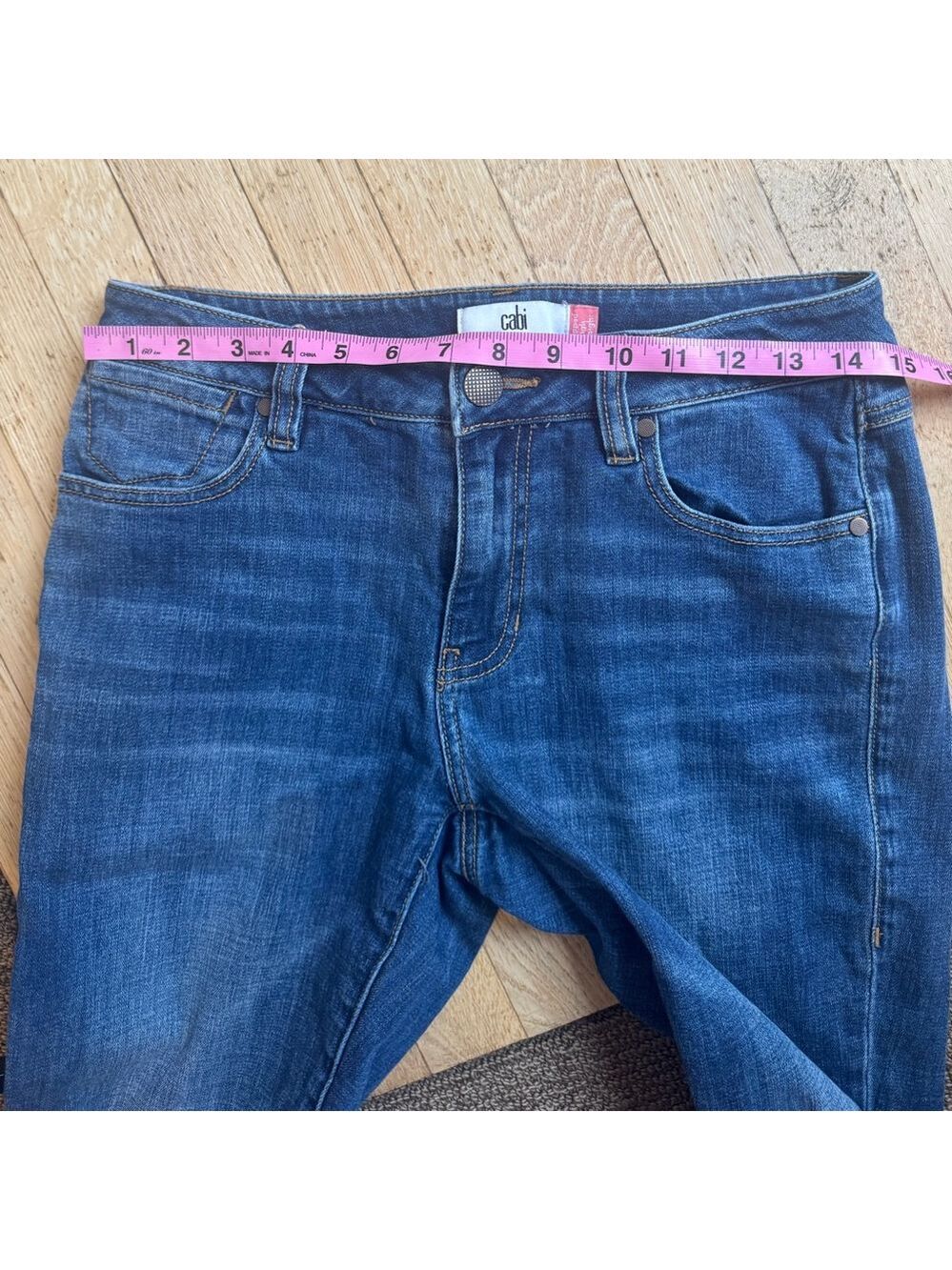 CABI ‘Cropped High Straight’ Raw Hem Denim - Picture 13 of 14